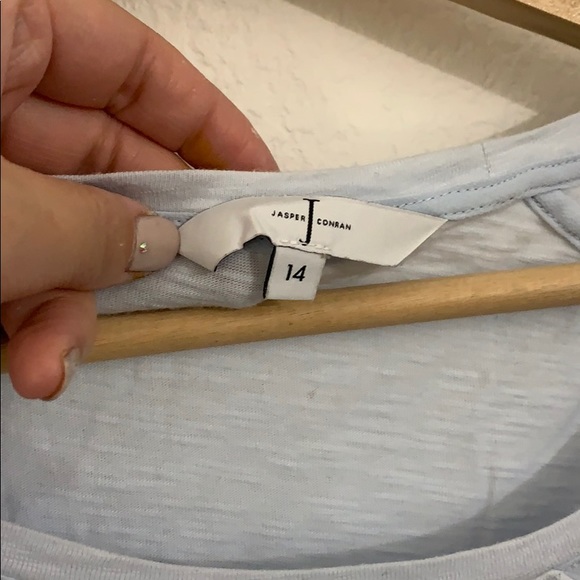 Jasper conran plus size ShortSleeve light blue top - Picture 2 of 5